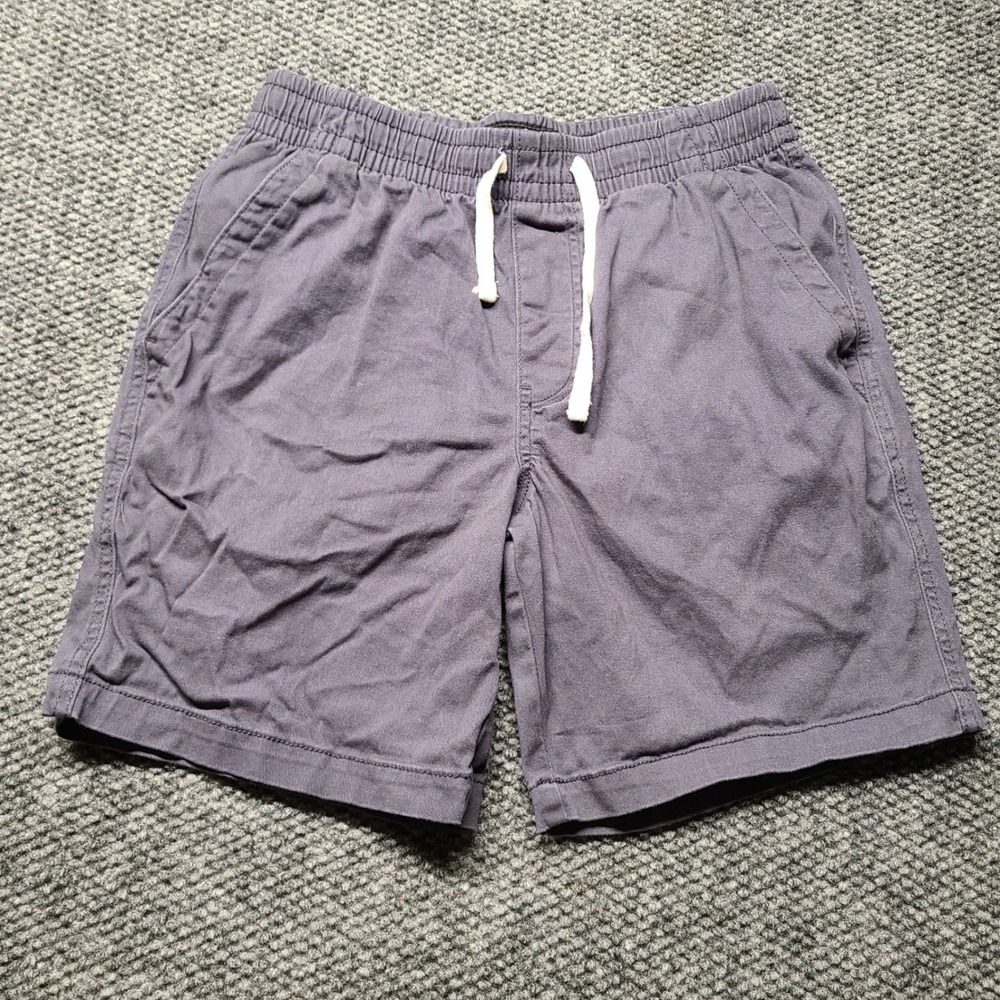 Iron Co Mens Stretch Twill Pull On Shorts Gray Elastic Waist Size S 29-31